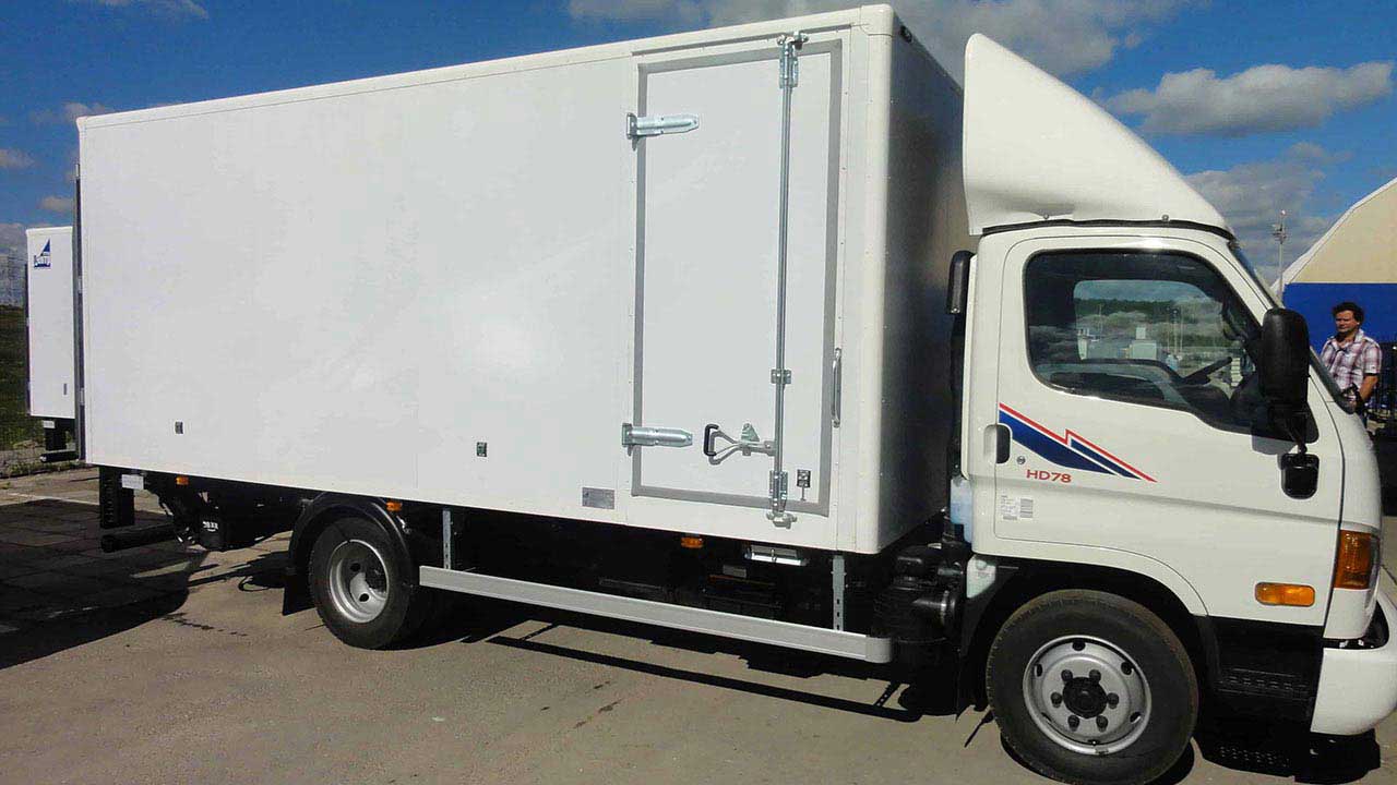 Хёндаи HD78 Фургон с необычной перегородкой
