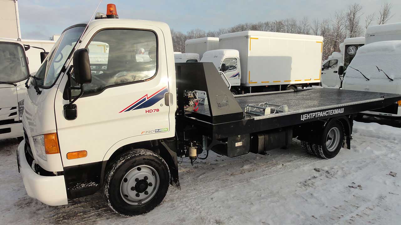 Hyundai HD78 Эвакуатор со сдвижной платформой